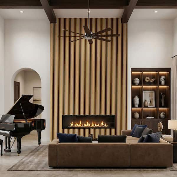 comforthomi 0.83 in. x 0.66 ft . x 7.84 ft. Classic Oak Finished