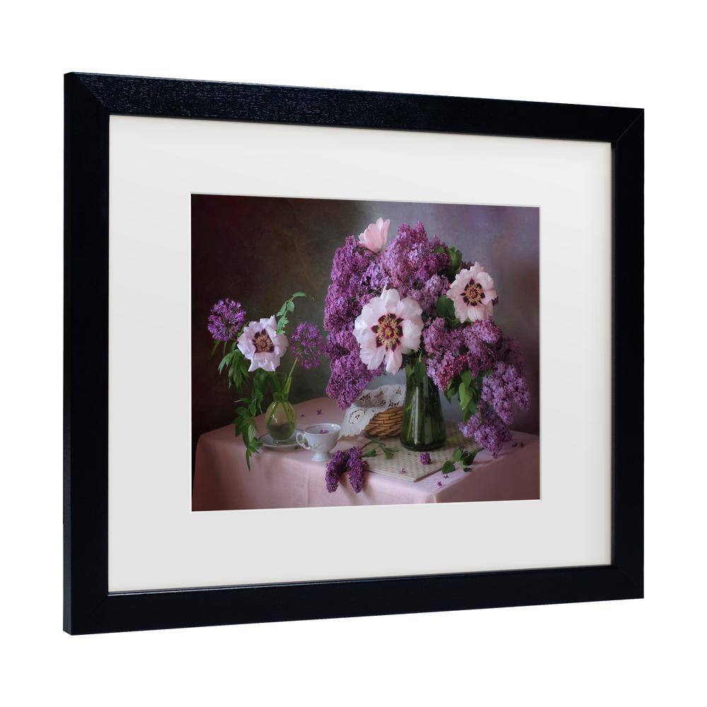 Tatyana Skorokhod Black Framed Floral Canvas Print
