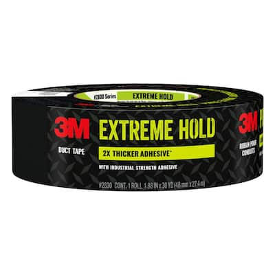 3M Extreme Hold Duct Tape, Black, 1.88 inches x 30 yards, 1 Roll