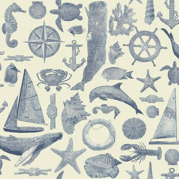 York Wallcoverings Nautical Living Maritime Wallpaper