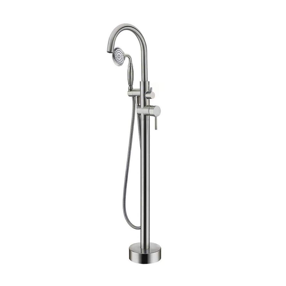 Tahanbath 2Handle Freestanding Bathtub Faucet Tub Filler with Hand