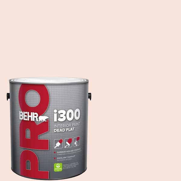 BEHR PRO 1 gal. #210C-1 Angel Blush Dead Flat Interior Paint