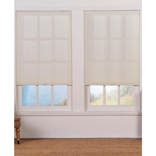 Perfect Lift Window Treatment Cut-to-Width Cream Cordless Light Filtering Cellular Shade - 70.5 in. W x 84 in. L