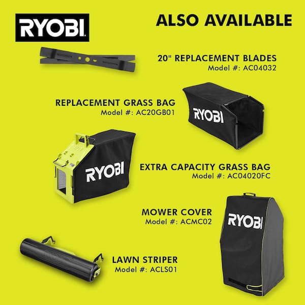 RYOBI - 40V HP Brushless 20" Cordless Electric Battery Multi-Blade Walk Behind Self-Propelled Lawn Mower-8.0Ah Battery & Charger