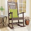 Polydun High-Eco Mahogany Plastic Outdoor Rocking Chair