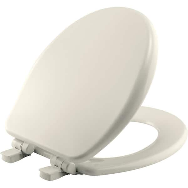 Bemis Alesio Ii High Density Round Closed Front Toilet Seat In Biscuit 