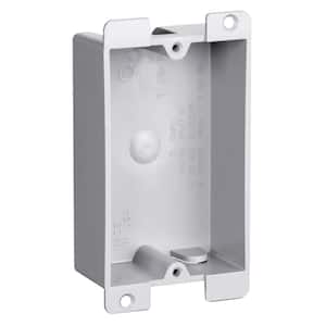 Pass & Seymour Slater Old Work 1 Gang 8 Cu. In. Shallow Flange Plastic Switch and Outlet Box