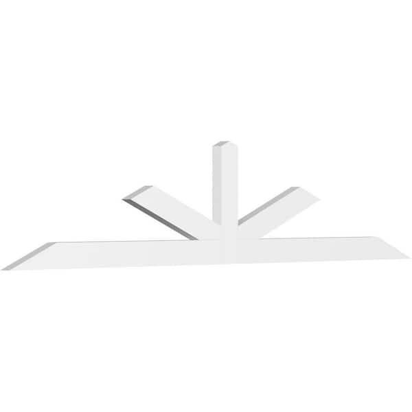 Ekena Millwork Saratoga 96 in. W x 20 in. H x 2 in. D Signature Polyurethane Bracket