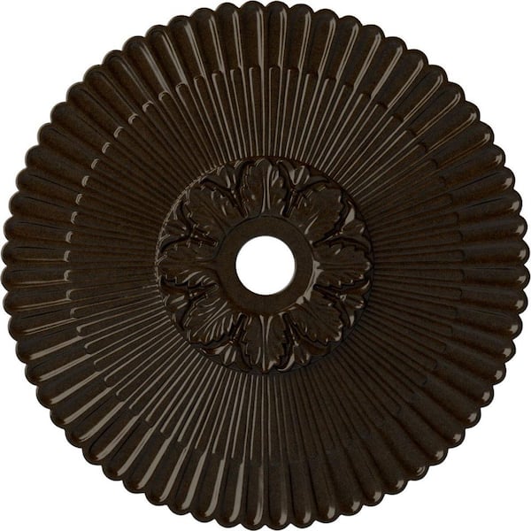 Ekena Millwork 36-1/4 in. x 1-7/8 in. Melonie Urethane Ceiling (Fits Canopies up to 6-1/4 in.), Bronze