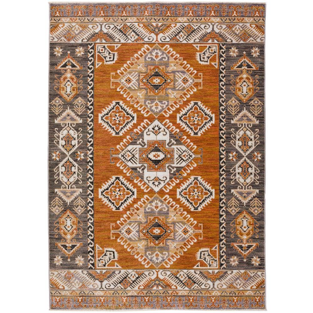 Odessa 3 ft. x 5 ft. Red Geometric Rug