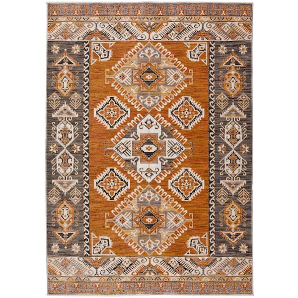 Addison Rugs Odessa 9 ft. x 12 ft. 6 in. Red Geometric Rug