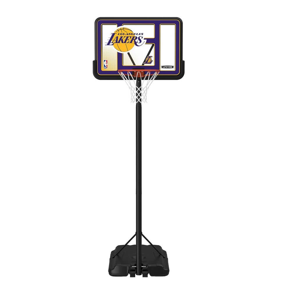 "NBA Los Angeles Lakers 44"" Portable Basketball Hoop with Wheels-7.5 to 10 Ft Adjustable Height" price history on PriceWatchPro