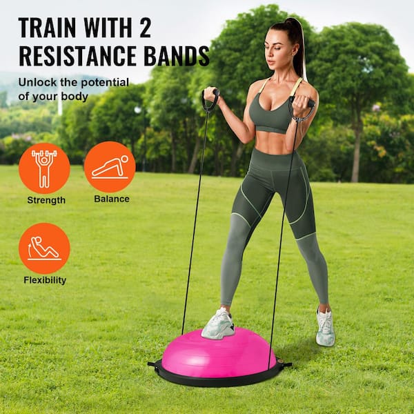 SKYSHALO Half Exercise Ball Trainer 26 in. Balance Ball