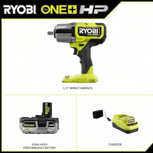 ONE+ 18V Brushless Cordless 4-Mode 1/2 in. High Torque Impact Wrench Kit with 4.0 Battery and Charger