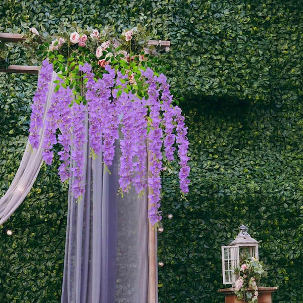  Dearanswer Artificial Wisteria Vines Indoor Plants Ceiling  Hanging Flower Decorative Vines for Parties Birthdays Yard,Purple : Home &  Kitchen