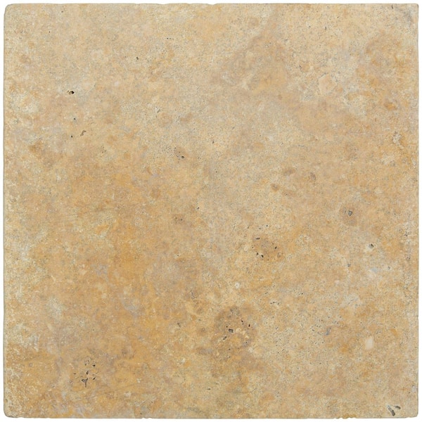 MSI Riviera 2 cm. x 16 in. x 16 in. Tumbled Travertine Paver Tile (1.78 sq. ft.)