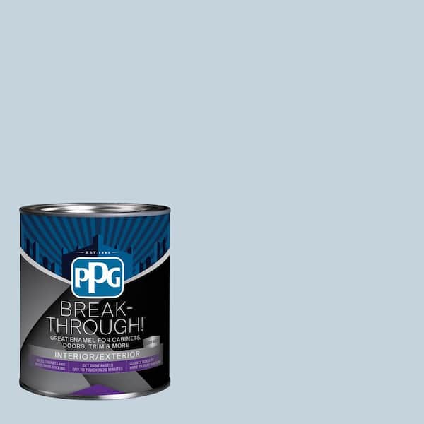 Break-Through! 1 qt. PPG1159-2 Calm Sea Satin Door, Trim & Cabinet Paint