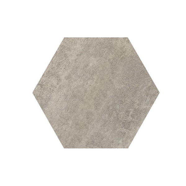 ACHIM Floor Galore 9x10.4 Self Adhesive Hexagon Vinyl Floor Tile - Graphite - 20 Tiles/10 sq.ft