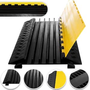 35 in. x 20 in. x 2 in. Clamshell Cable Organizer 5-Channel Speed Bump 88,184 lbs. Load Cable Protectors Ramps, 1-Pack