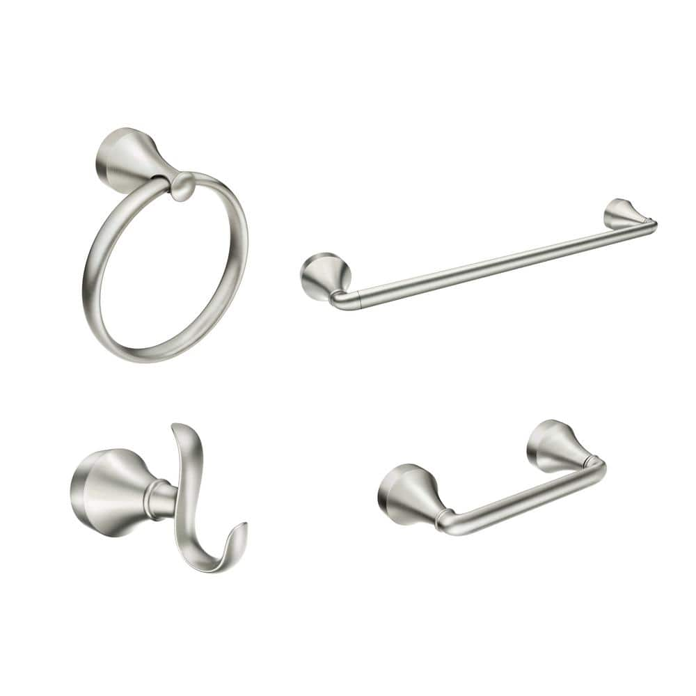 Moen Wellton 4-Piece Bath Hardware Set