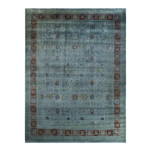 Gray 10 ft. 3 in. x 13 ft. 6 in. Fine Vibrance One-of-a-Kind Hand-Knotted Area Rug