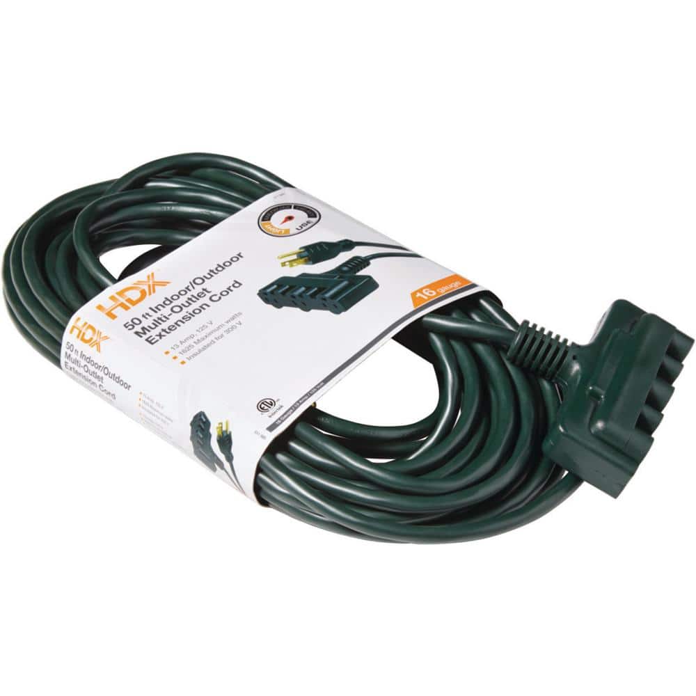 Flexzilla Pro Extension Cord 14/3 AWG SJTW 50ft Outdoor Lighted Plug