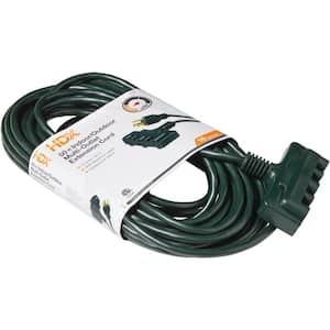 50 ft. 16/3 Tri-Tap Indoor/Outdoor Landscape Extension Cord, Green