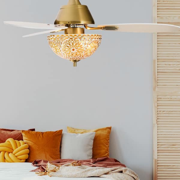 River of Goods Rory 42 in. 2-Light Indoor Gold Ceiling Fan