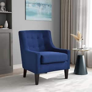 Henley Blue Polyester Arm Chair