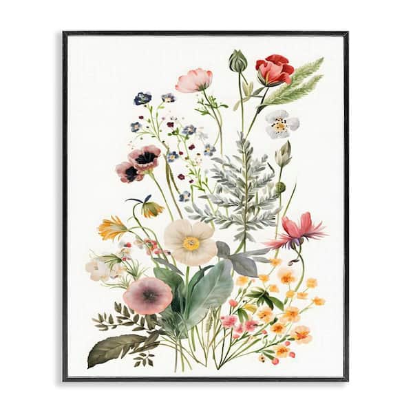Stupell Industries Subtle Spring Blossoms by Petals Prints Design 1-Piece Black Framed Nature Giclee Art Print 30 in. x 24 in.