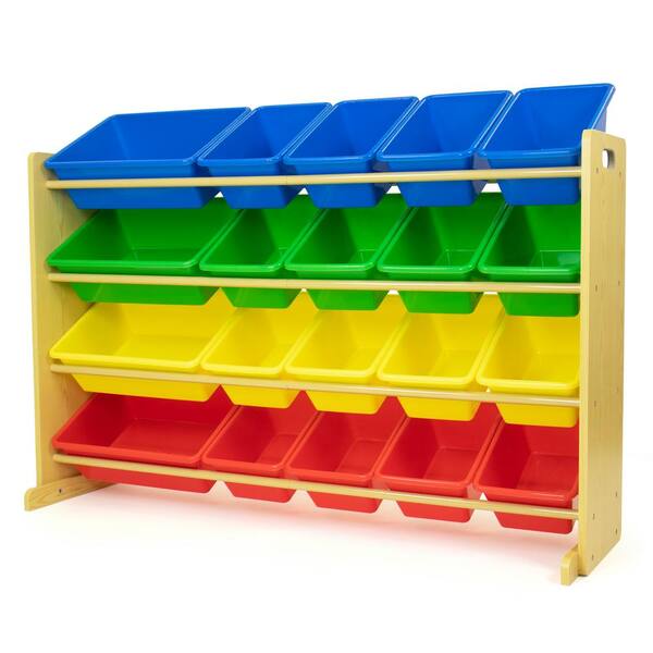 Extra Large Toy Storage Organizer, Plastic Stackable Toy Storage Bins