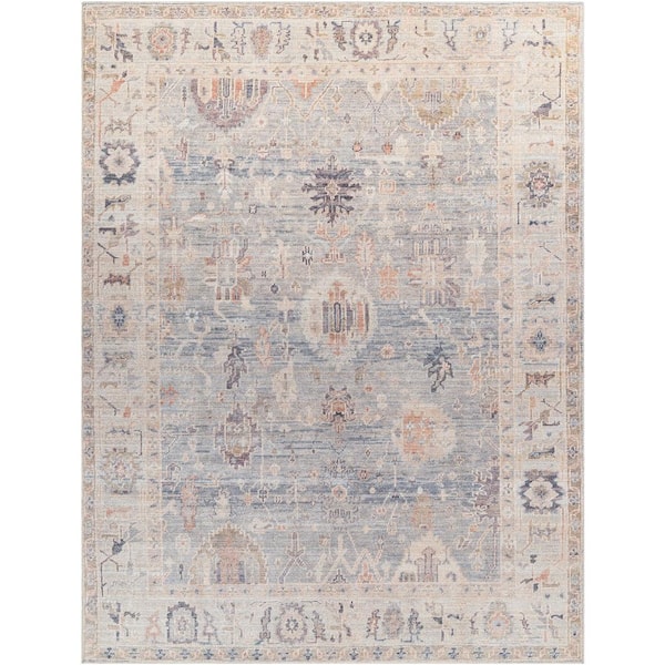 Becki Owens Marlene Pale Blue 2 ft. x 7 ft. Medallion Indoor Area Rug
