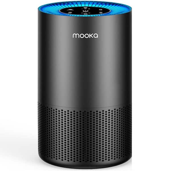 1300 sq. ft. HEPA Tower Air Purifiers for Home Large Room Pets Up to with H13 True Filter, Black