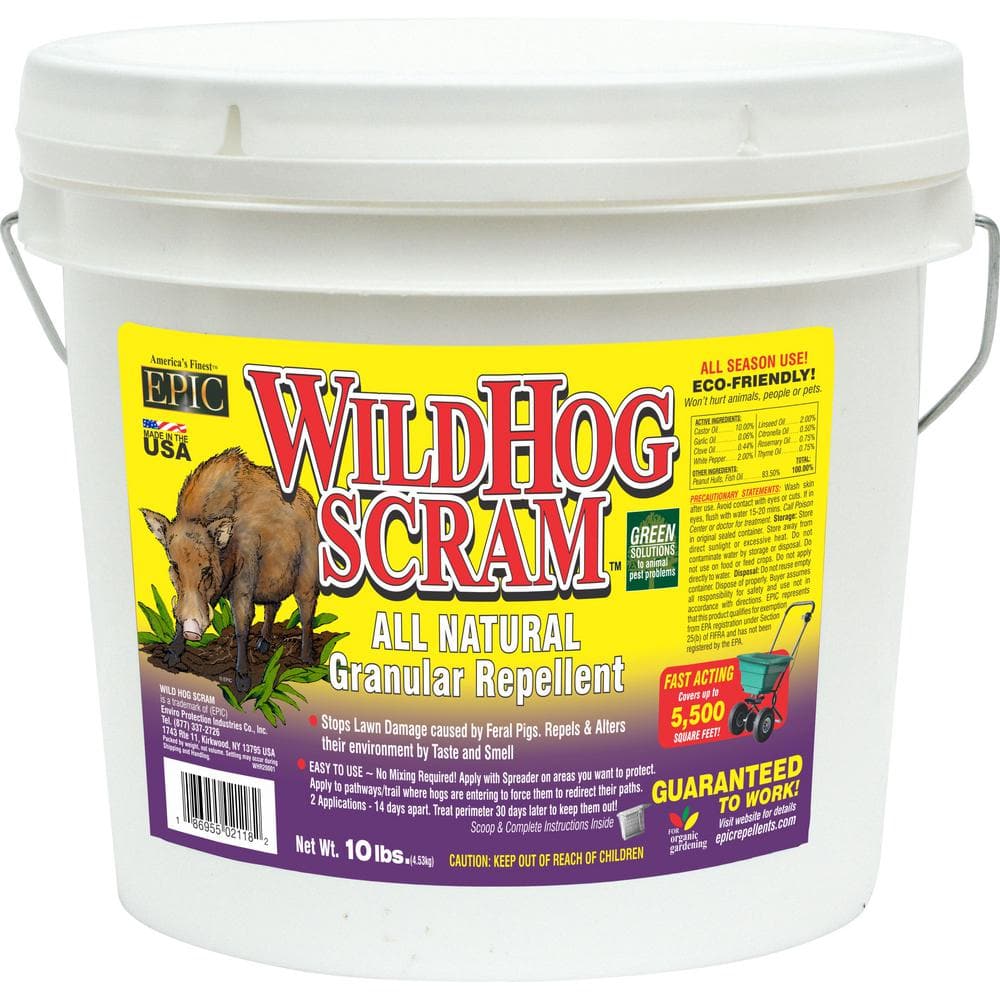 10 lbs. Wild Hog Repellent Granular Bucket 20001 - The Home Depot