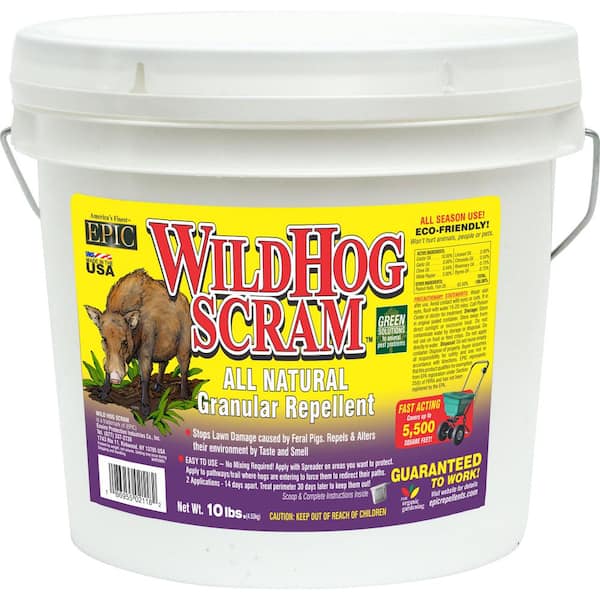 EPIC REPELLENTS 10 lbs. Wild Hog Repellent Granular Bucket