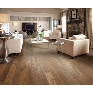 Canyon Bison Hickory 3/8 in. T X 6.3 in. W Tongue and Groove Engineered Hardwood Flooring (34.96 sq.ft./case)