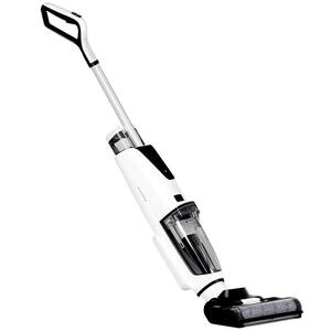 Cordless Wet and Dry Bagless Multi-surface Upright Vacuum Cleaner with 2-Tanks, LED Display and Self-Cleaning in White