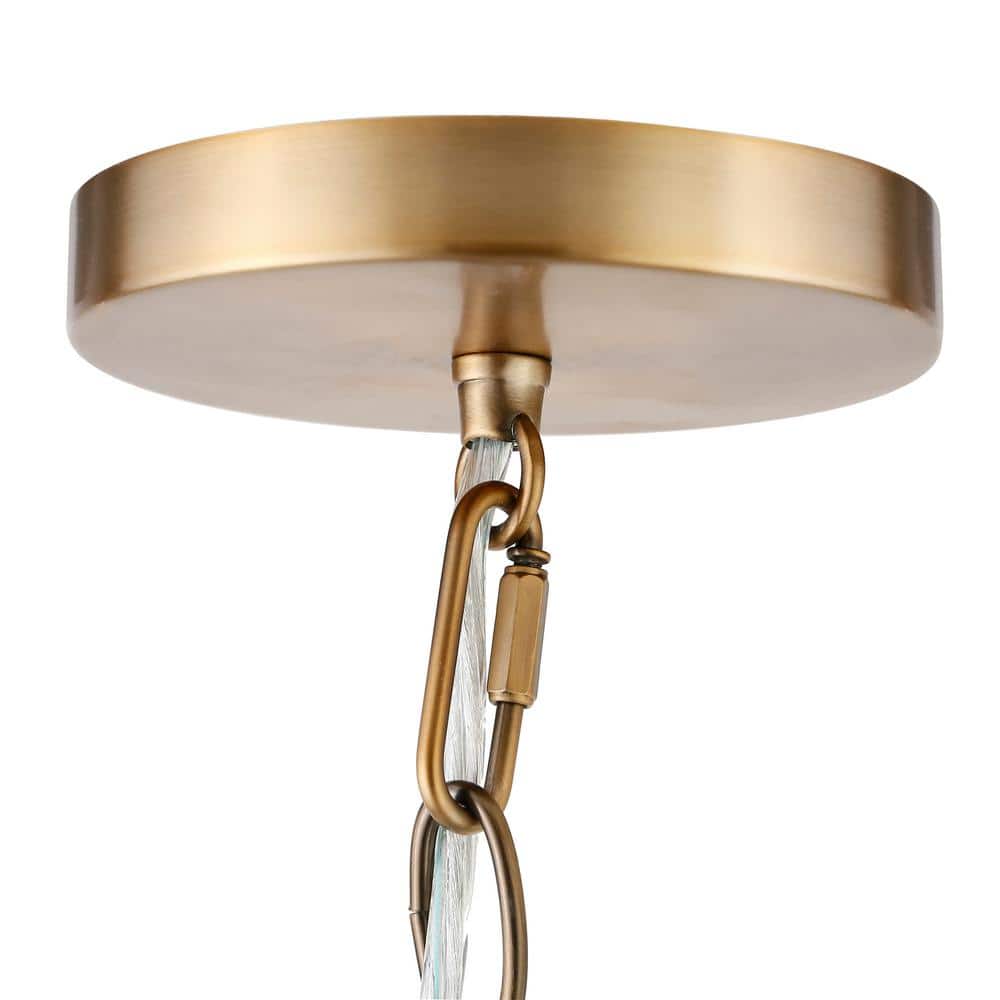 Aurelia Blackened Bronze and Brass Globe Pendant Light with White Milk Glass Shade