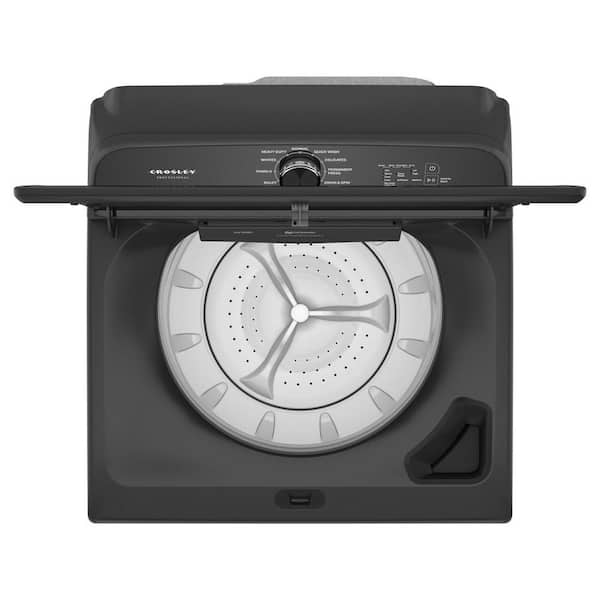 CROSLEY PROFESSIONAL 5.3 cu. ft. Top Load Washer, 10 Wash Cycles, Stainless Tub, Sleek Glass Lid Design, in Black ZWW5310RB