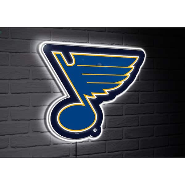 Evergreen St Louis Blues Team Logo Shaped Plug in LED Lighted Sign