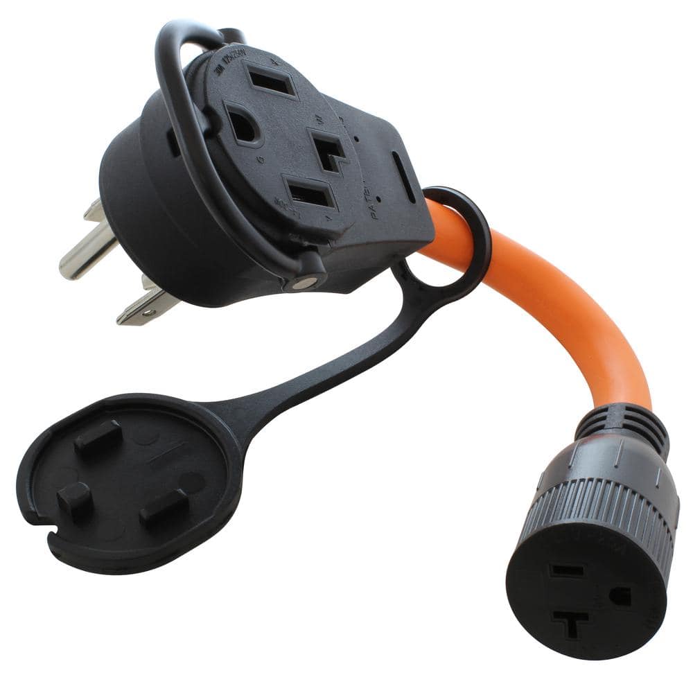 1 ft. 30 Amp 14-30 Piggy-Back Plug to Household 15/20 Amp Connector Adapter Cord With 2 Outlets price history on PriceWatchPro