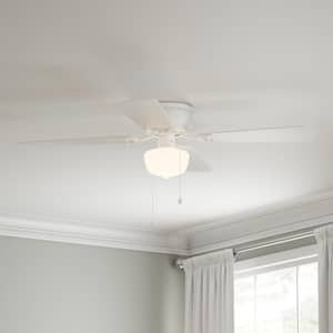 Littleton 42 in. LED Indoor White Ceiling Fan with Light Kit