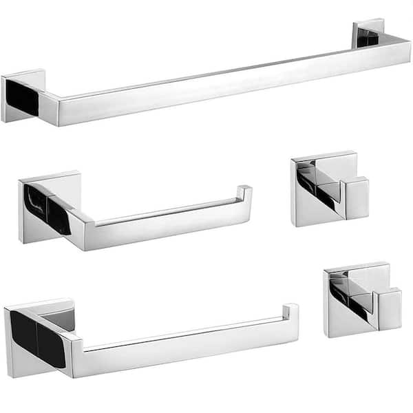 4 Piece NOVA Bathroom Accessory in BRUSHED GOLD (23 Towel Bar, Tower —  Construction Commodities Supply Inc.