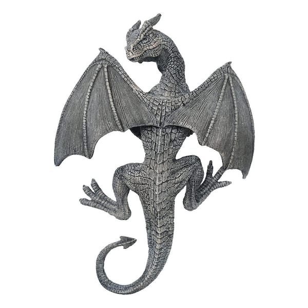 Dragon Winged Gargoyle Fence Hanger Outdoor Wall Decorc