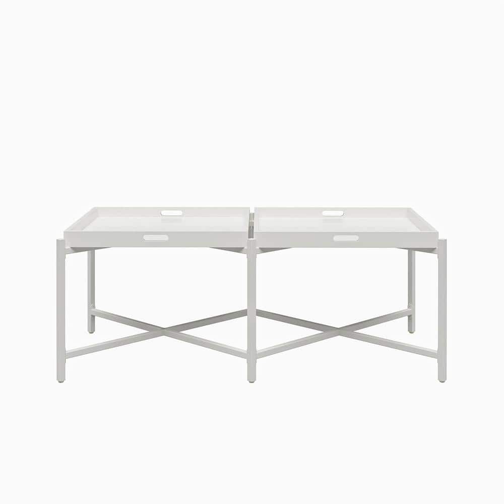 Merchiston Coffee Table with Removable Tray Top, White
