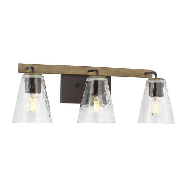 Home Decorators Collection Westbrook 3-Light Weathered Oak