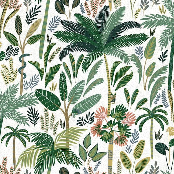 RoomMates Tropical Eden Peel and Stick Wallpaper (Covers 28.29 sq. ft ...