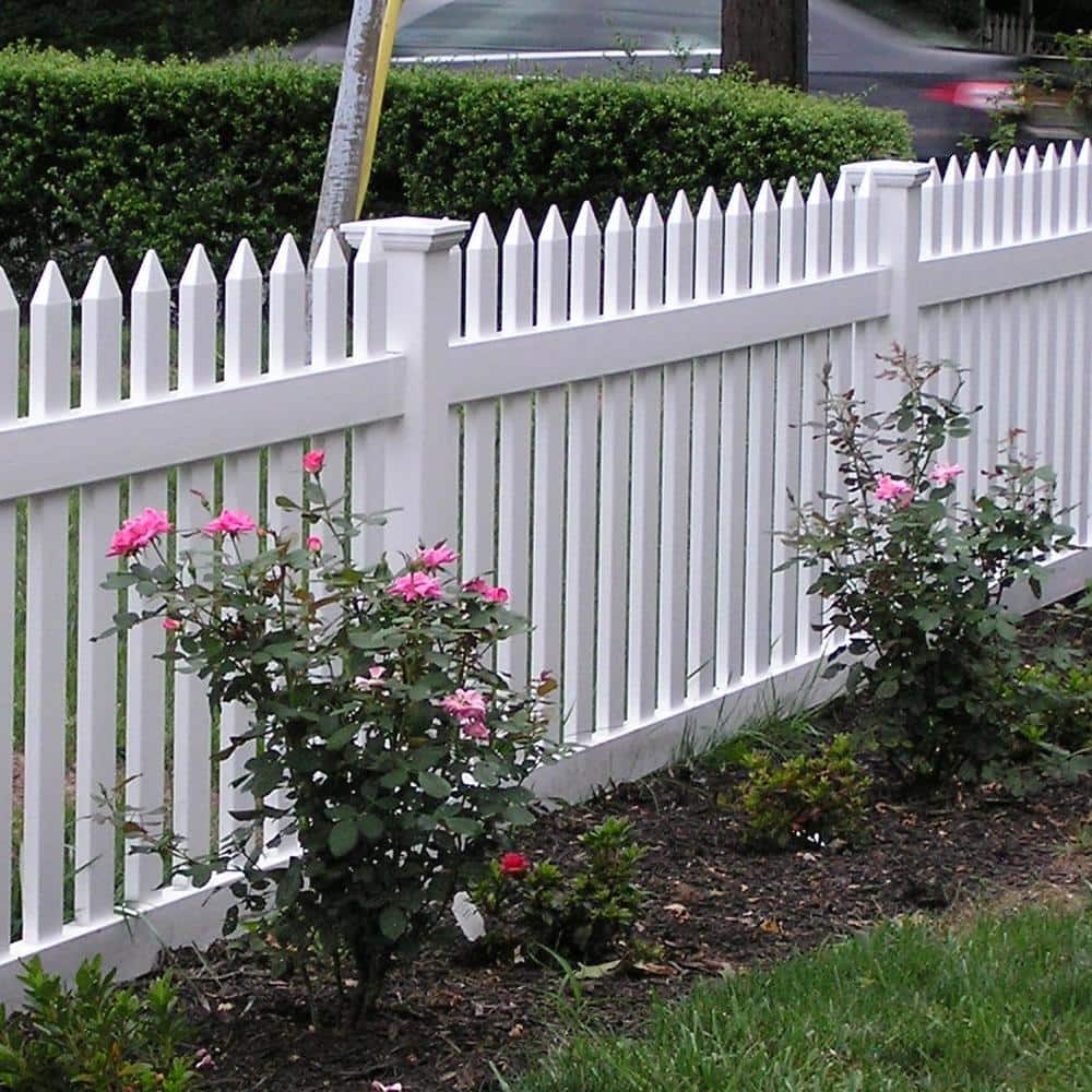 White Vinyl 4x4 New England Post Cap