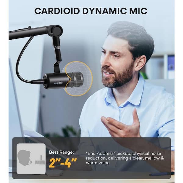 Lukyamzn XLR Dynamic Microphone for Vocal Recording, Streaming