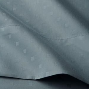 Legends Luxury Dot 500-Thread Count Cotton Sateen Flat Sheet